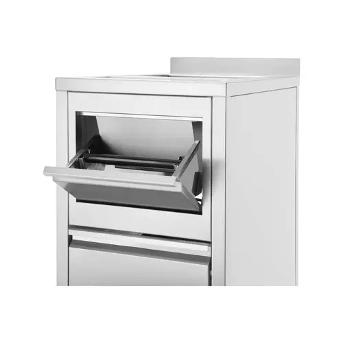 Product photo BOSTON CAFE Professional Underbar Sink Module with Knock Box, Glass Rinser and Waste Bin 400x650x900 mm